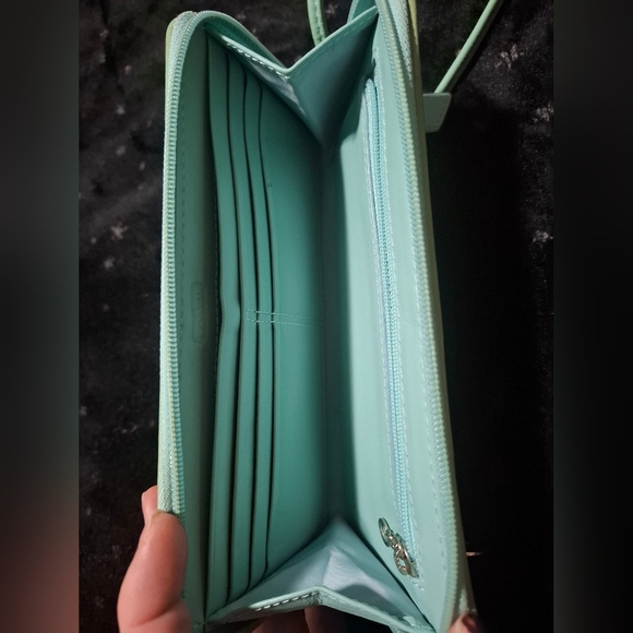 Coach Teal / Mint Signature C Wristlet Wallet - Picture 8 of 9